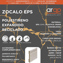 ZOCALO EPS PLASTICO ARCE ACANALADO 10CM - 12x100x2,45mts