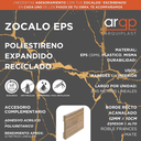 ZOCALO EPS PLASTICO ROBLE FRANCES ACANALADO 10CM - 12x100x2,45mts