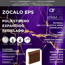 ZOCALO ATRIM CURVES 2349 EPS PLASTICO CACAO 8CM - 15x80x2,5mts