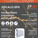 ZOCALO ARQ70 EPS PLASTICO BLANCO 7CM - 12x70x2,5mts