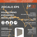 ZOCALO ARQ100 EPS PLASTICO BLANCO 10CM - 12x100x2,5mts