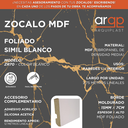 ZOCALO ZR-70 MDF FOLIADO RECTO BLANCO 7CM - 15x70x2,75mts