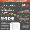 Zocalo PVC ROUND 100 REDONDO 15x100 Tira 2.85m (Caja 19u)