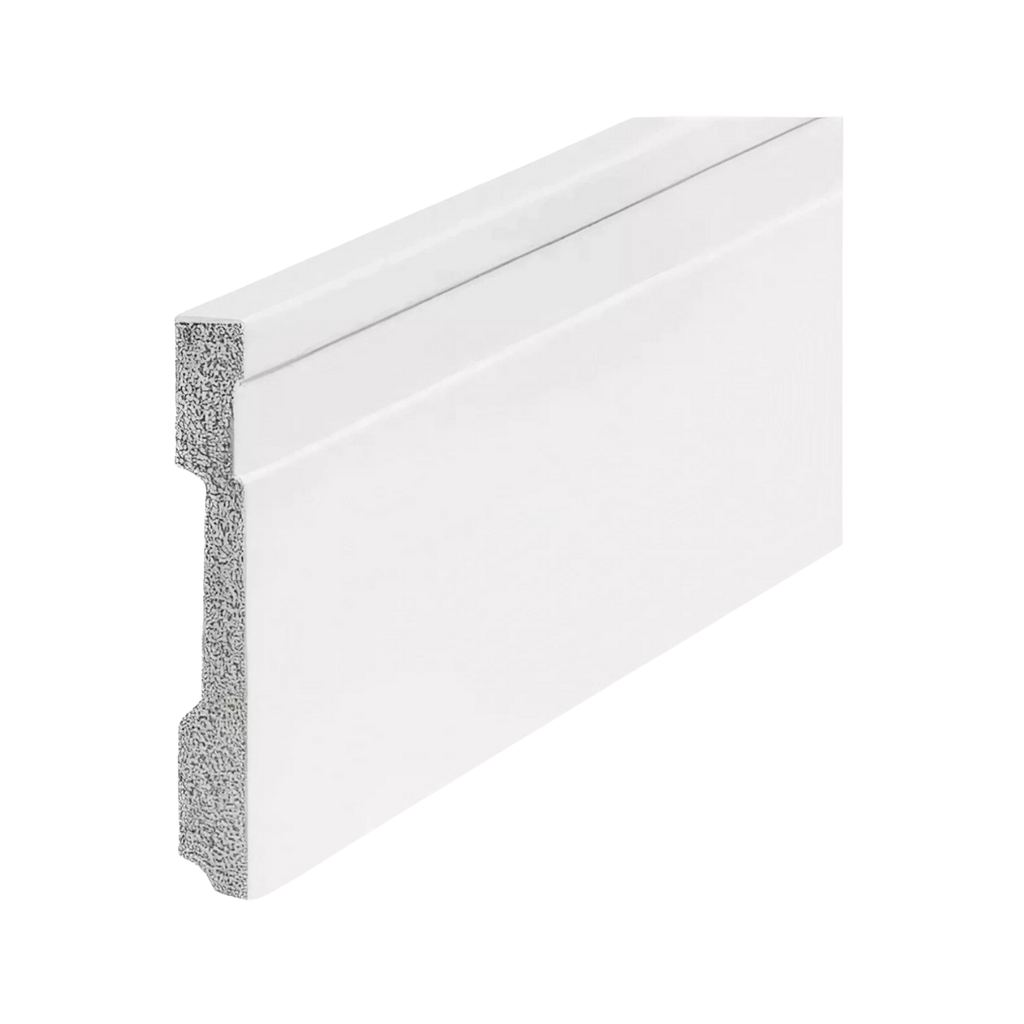 CM ZOCALO EPS PLASTICO BLANCO ACANALADO 10CM - 12x100x2,45mts