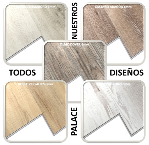 CM PISOS  VINILICOS CLICK EUROTEC PALACE TOUCH  6,0mm (5+1) x230x1520mm (Caja 2.43m²) *OFERTA*