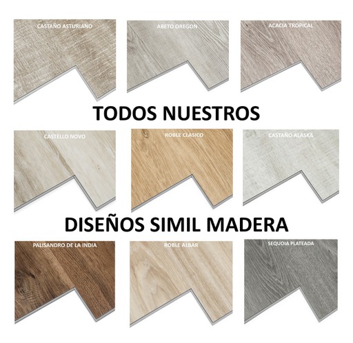 CM PISOS  VINILICOS CLICK EuroTec NEXT ORIGINAL [WOOD] 5,2 mm (4.2+1) x 182x1220mm (Caja 2.22m²)