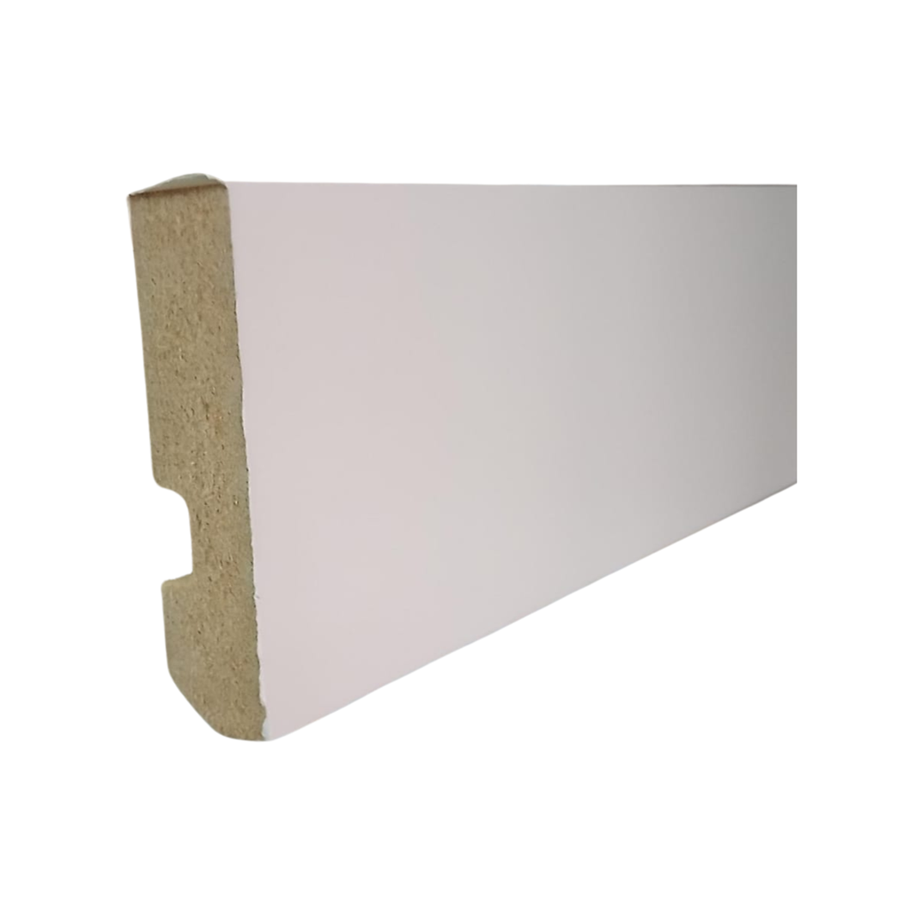 ZOCALO ZR-70 MDF FOLIADO RECTO BLANCO 7CM - 15x70x2,75mts