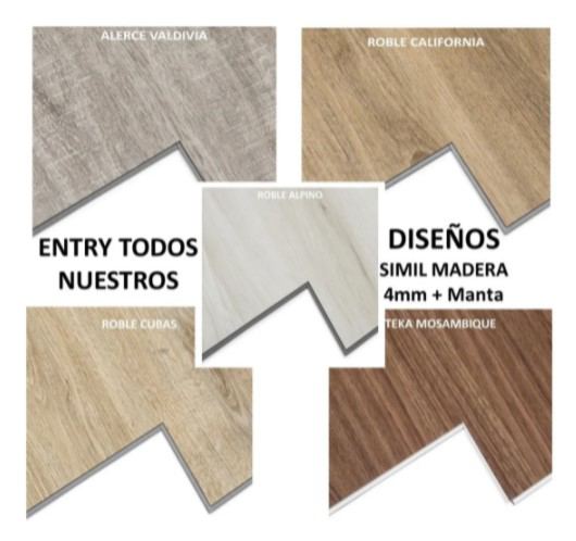 CM PISOS  VINILICOS CLICK EuroTec NEXT ENTRY   4.8mm (3.8+1) x180x1220mm *OFERTA*