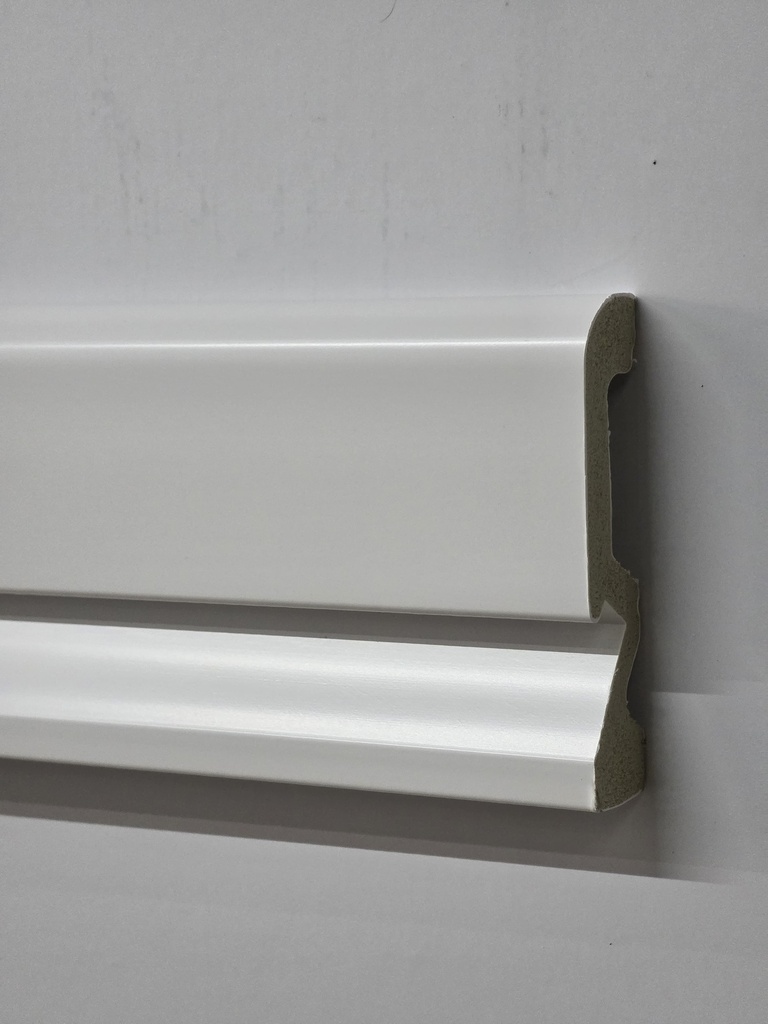 ARQ1018-W1 ZOCALO EPS ARQUIPLAST "CUBRE LED" 10CM CURVO BLANCO 100x18mm TIRA 2.85m