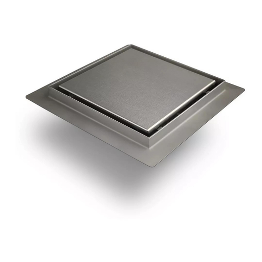 [DA100T02] DESAGÜE REJILLA CUADRADO ATRIM 2 EN 1 TAPA CIEGA DCNG100T08 - 10X10CM - ACERO INOXIDABLE MATE