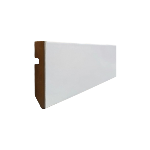 [40011260] AGR Zócalo de 12x60 mm RECTO MDF FOLIADO  BLANCO