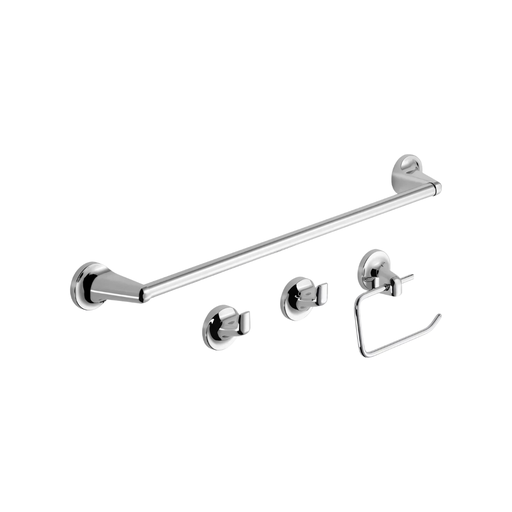 [50046111] Set 4 piezas accesorios de baño de metal / Combo Línea Nova - Hydros